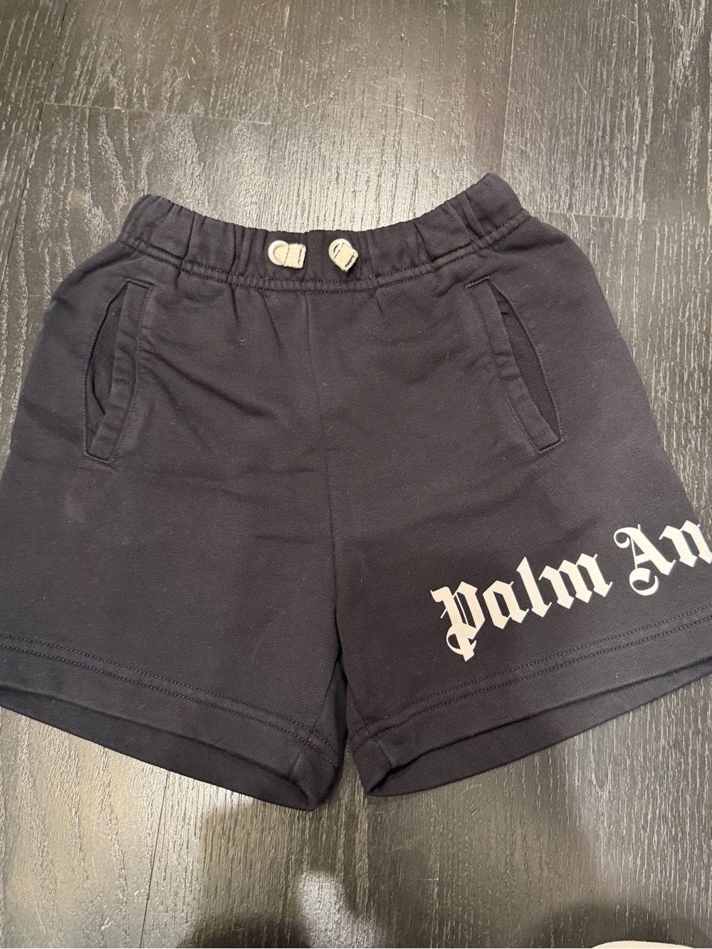 Palm Angels Black Women's Logo Athletic Shorts